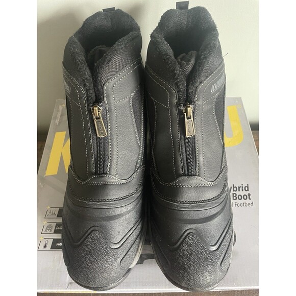 Khombu Men's Mason Black Cushioned Footbed Hybrid Winter Boots SIZE 11 - Picture 4 of 8